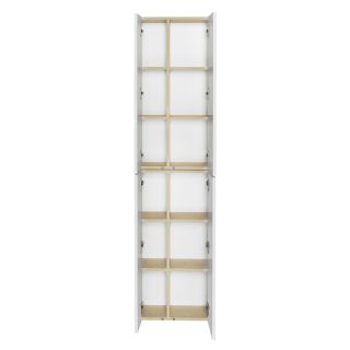 Шкаф Акватон Мишель дуб эндгрейн/белый 1A243903MIX40